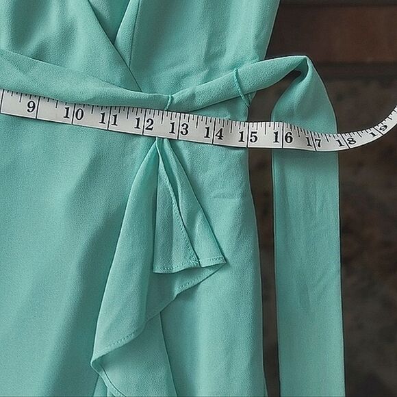 Eliza J Mint Faux-Wrap Ruffled Maxi Dress - Picture 15 of 16